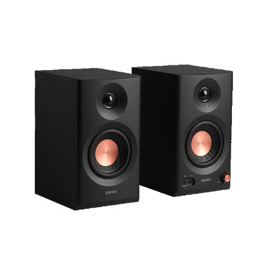 Edifier-MR3-Powered-Studio-Monitor-Bookshelf-Black-Speakers-leftview