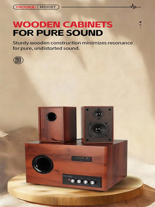 Microlab M890BT Speaker wooden Microlab-M890BT-Speaker-wooden