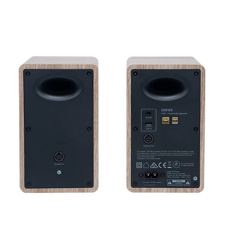 Edifier M60 Classic Oak Speaker Back Side