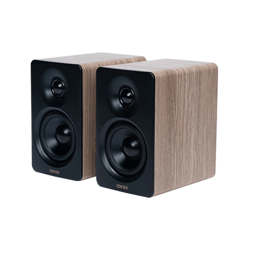 Edifier M60 Classic Oak Speaker Right Side View