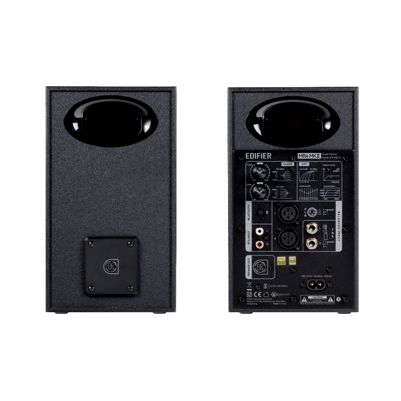 Edifier MR4 MKII 80W Studio Monitor Speaker Back Side View Edifier MR4 MKII 80W Studio Monitor Speaker Back Side View