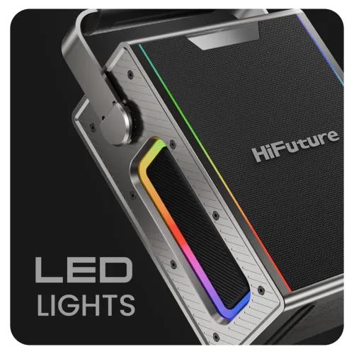 HiFuture MusicSoul-200 220W Bluetooth Black Speaker Left Side View HiFuture MusicSoul-200 220W Bluetooth Black Speaker Left Side View
