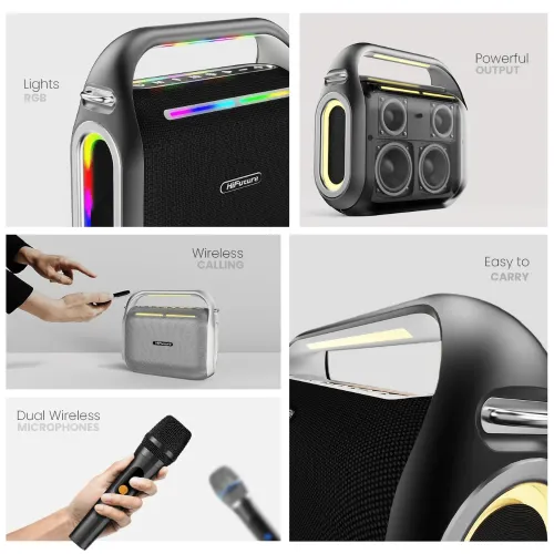 HiFuture MusicBox 200 Portable Bluetooth Speaker all in one